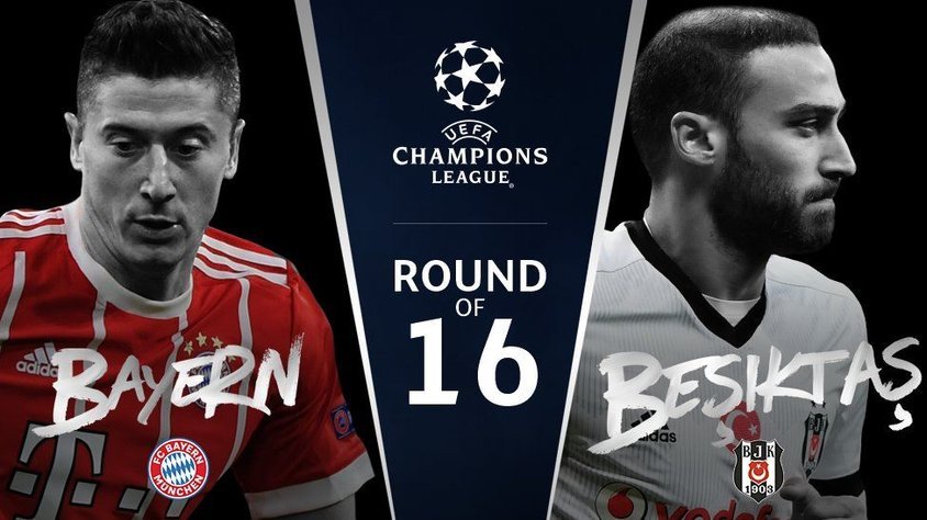 Hari Selasa, 21 Feb 2018 Pukul 02:45 WIB, Liga Champions Bayern Munich vs Besiktas 