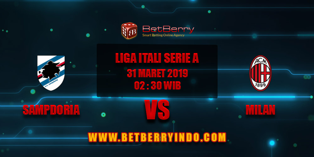 Prediksi Bola Sampdoria vs Milan 31 Maret 2019