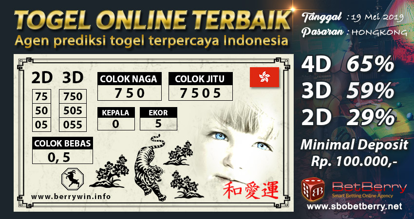 Prediksi Togel Hongkong Hari Ini 19 Mei 2019